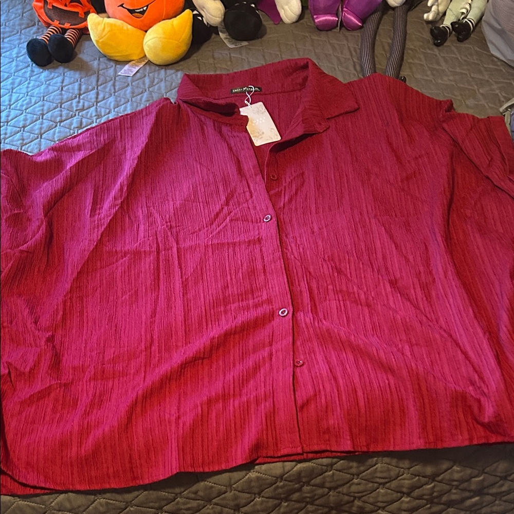 SHEIN Red Blouse